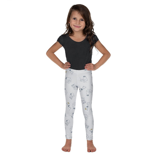 Snoopy and Woodstock Kids Leggings-5