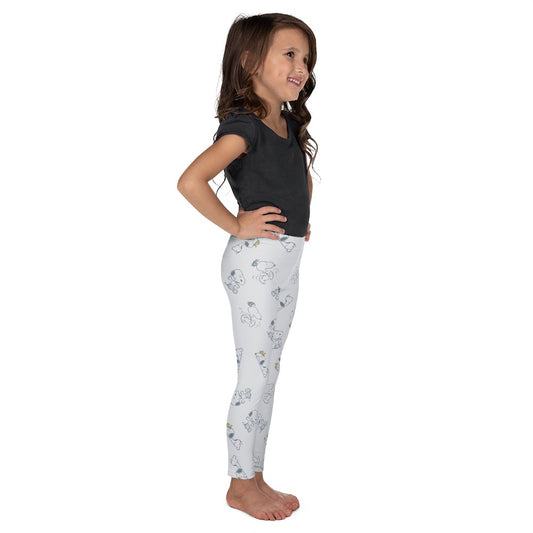 Snoopy and Woodstock Kids Leggings-6