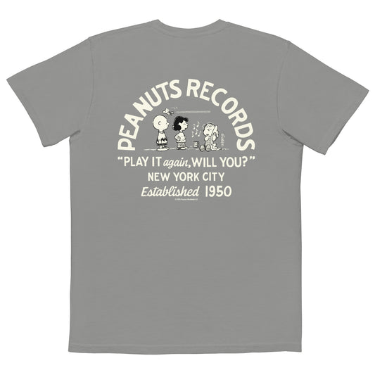 Peanuts Records Comfort Colors Pocket T-Shirt