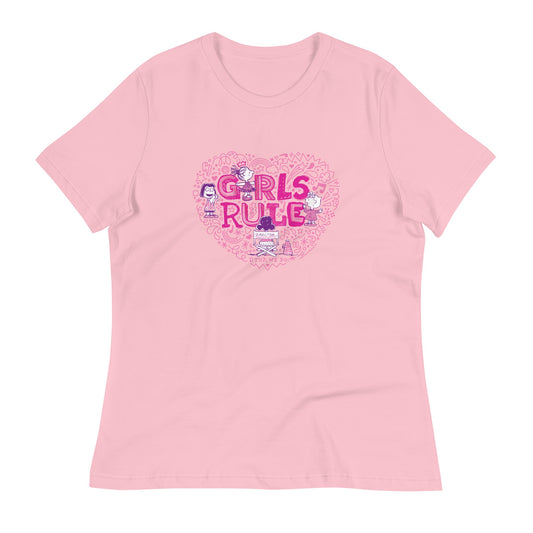Girls Rule Women's Relaxed T-Shirt-0