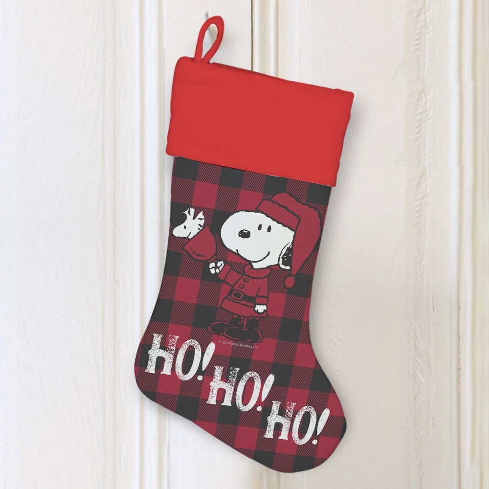 Snoopy & Woodstock Ho Ho Ho Stocking