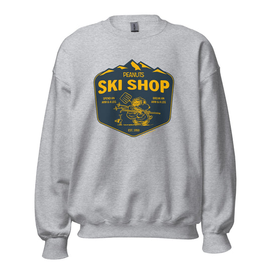 Snoopy Ski Shop Adult Sweatshirt-0