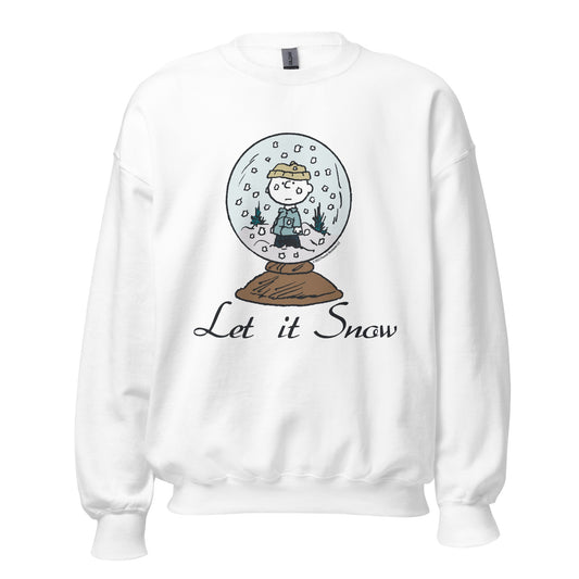 Charlie Brown Let It Snow Adult Sweatshirt-0
