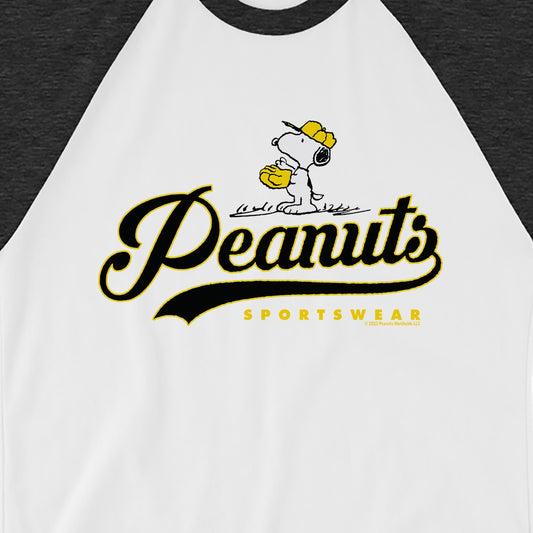 Peanuts Sportswear Snoopy ¾ Sleeve Raglan Shirt-1