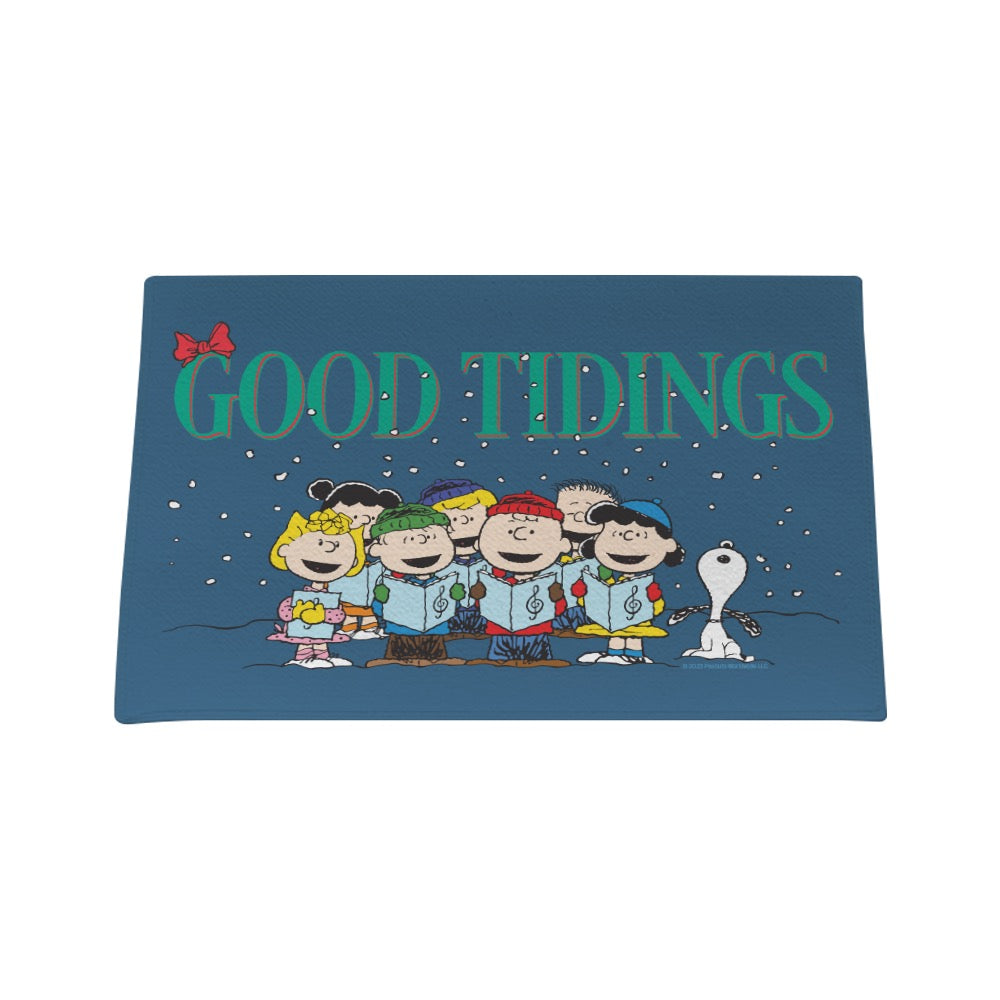 Peanuts Gang Good Tidings Door Mat