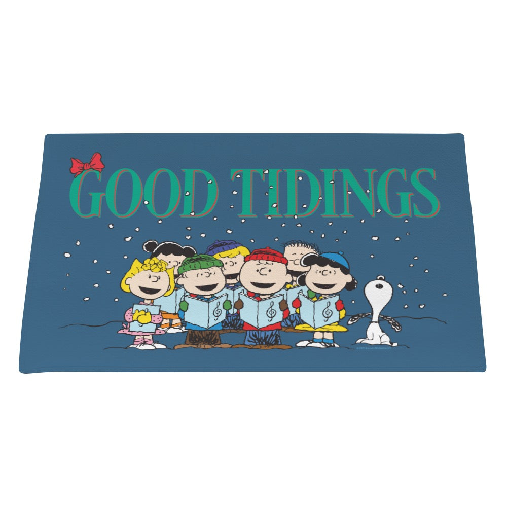 Peanuts Gang Good Tidings Door Mat