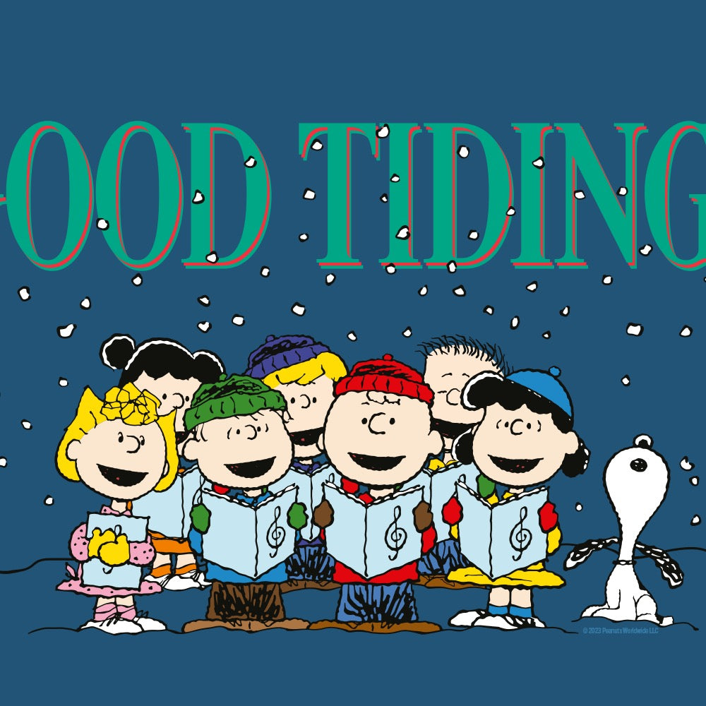 Peanuts Gang Good Tidings Door Mat