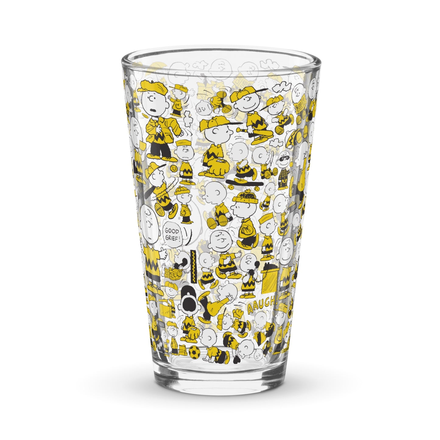 Charlie Brown Pattern Pint Glass