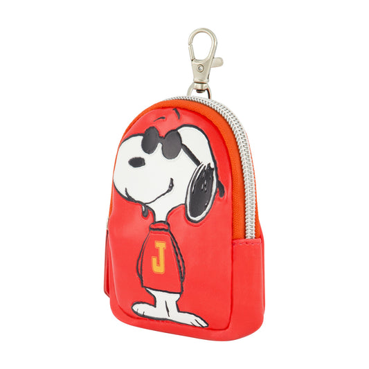 Front view of the Peanuts Snoopy J small coin purse showing the character design-3