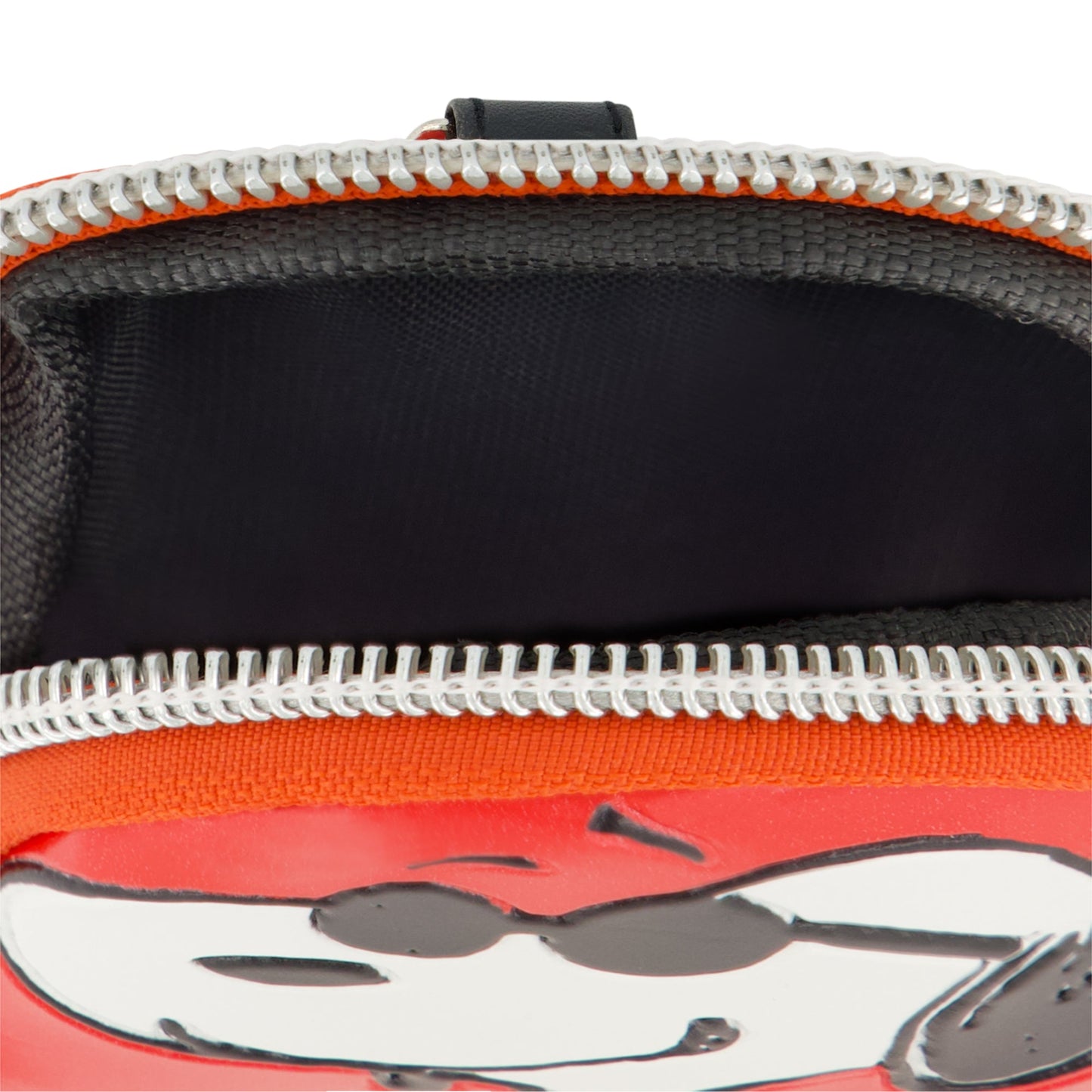 Peanuts Snoopy J Small Coin Purse with Keychain Clip