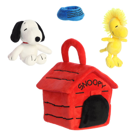 Peanuts 8" Snoopy's Dog House Playset Plush-4