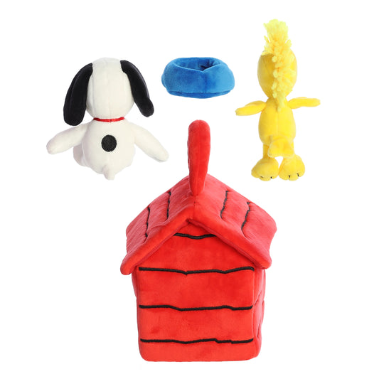 Peanuts 8" Snoopy's Dog House Playset Plush-1