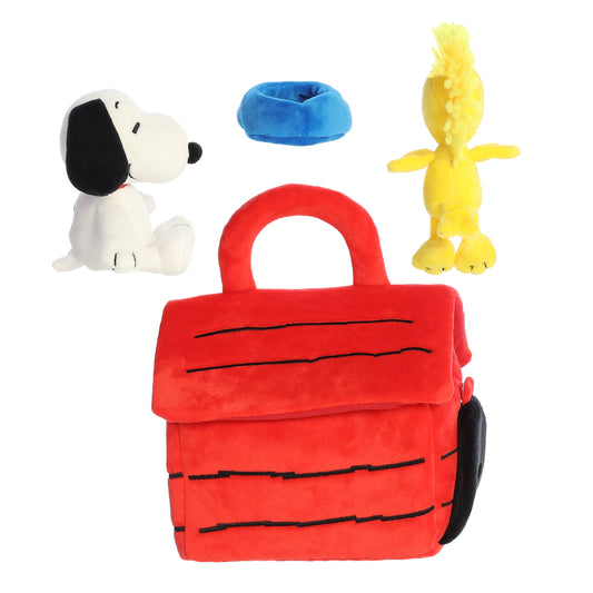 Peanuts 8" Snoopy's Dog House Playset Plush-5