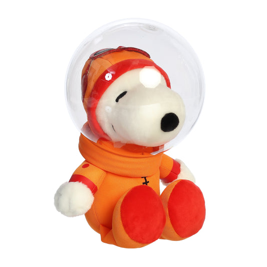 Peanuts 11.5" Astronaut Snoopy with Helmet Plush -0
