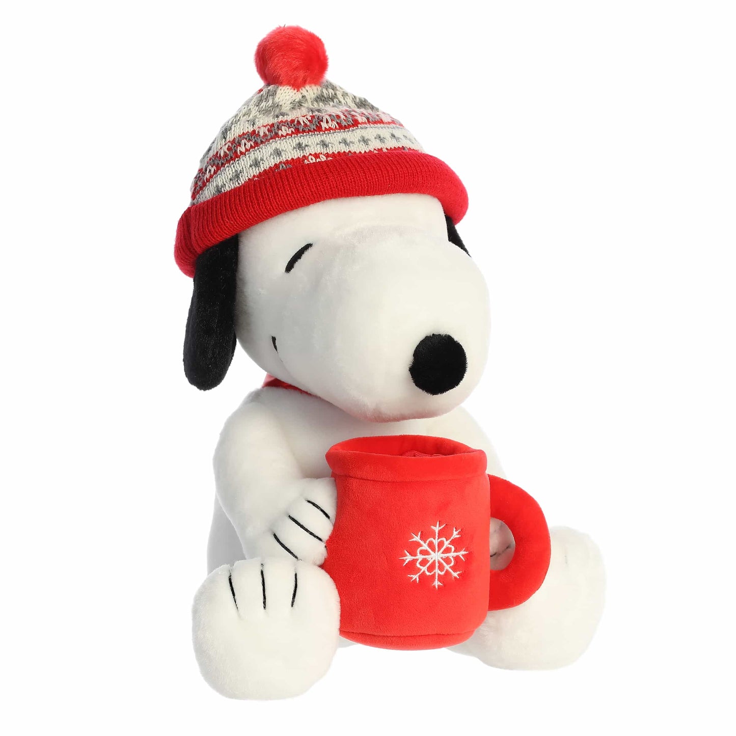 Peanuts Winter Hat Snoopy with Mug 12"-1