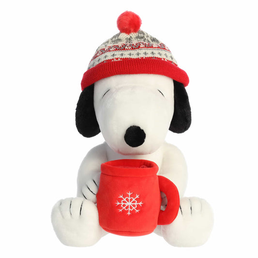 Peanuts Winter Hat Snoopy with Mug 12"-2-0