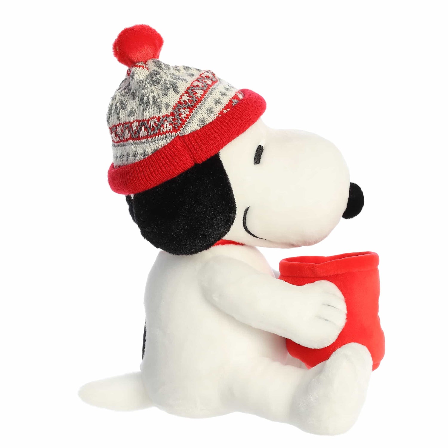 Peanuts Winter Hat Snoopy with Mug 12"-3