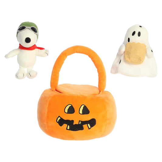 Peanuts Pumpkin Tote - 8”-5