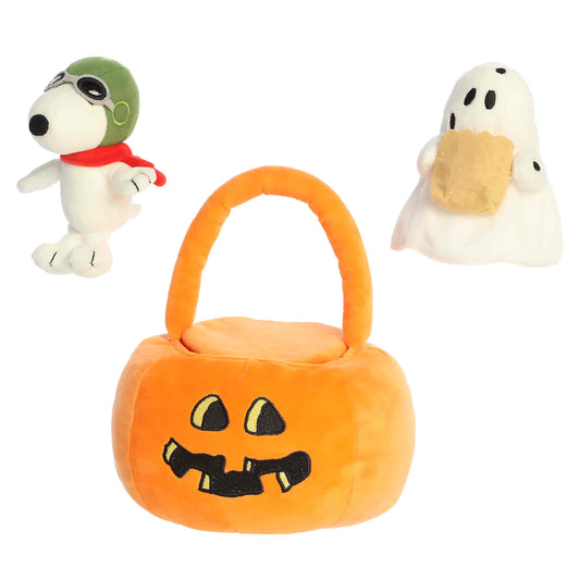 Peanuts Pumpkin Tote - 8”-1