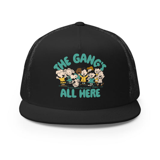 Peanuts The Gang's All Here Trucker Hat Black-0