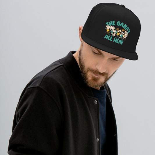 Peanuts The Gang's All Here Trucker Hat Black-2
