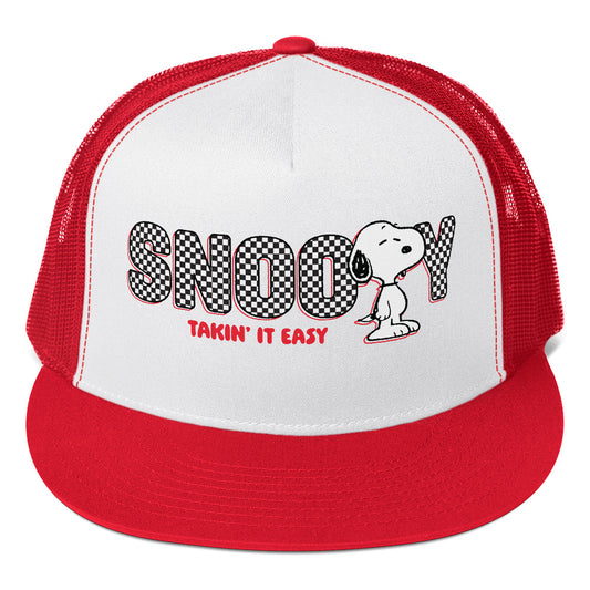 Peanuts Snoopy Takin' It Easy Trucker Hat-0