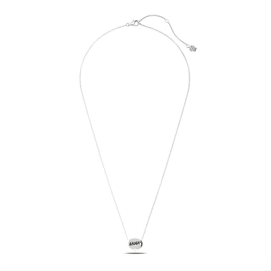 Peanuts x Crislu Charlie Brown silver necklace pendant with thought balloon-2