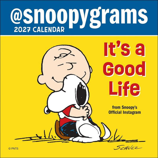 PEANUTS®: @Snoopygrams 2027 Mini Wall Calendar-0