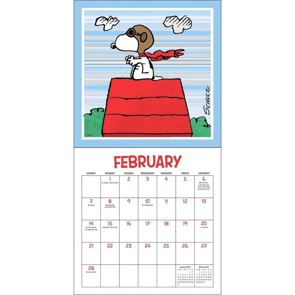 PEANUTS®: @Snoopygrams 2027 Mini Wall Calendar-2