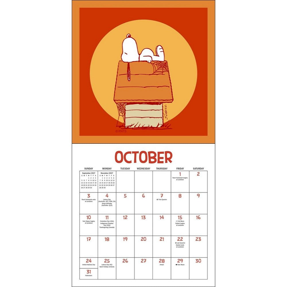 PEANUTS®: @Snoopygrams 2027 Mini Wall Calendar-5