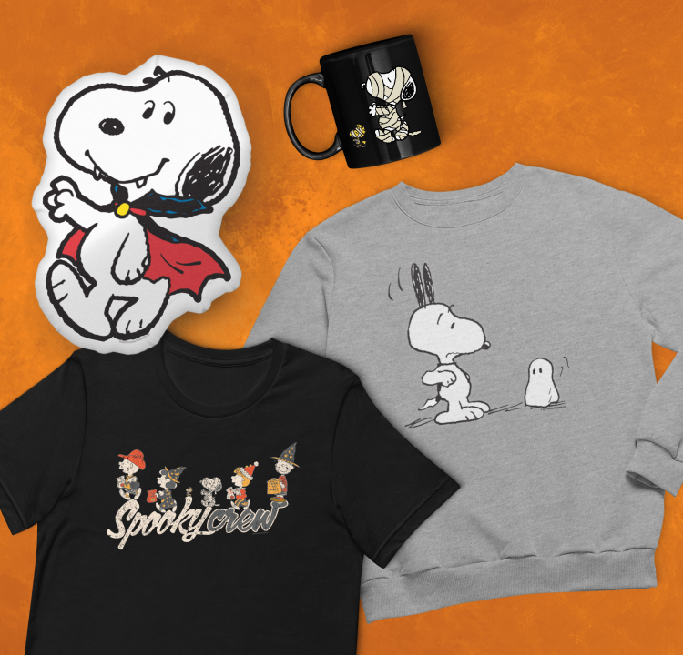 <p>GET SPOOKY WITH SNOOPY</p>