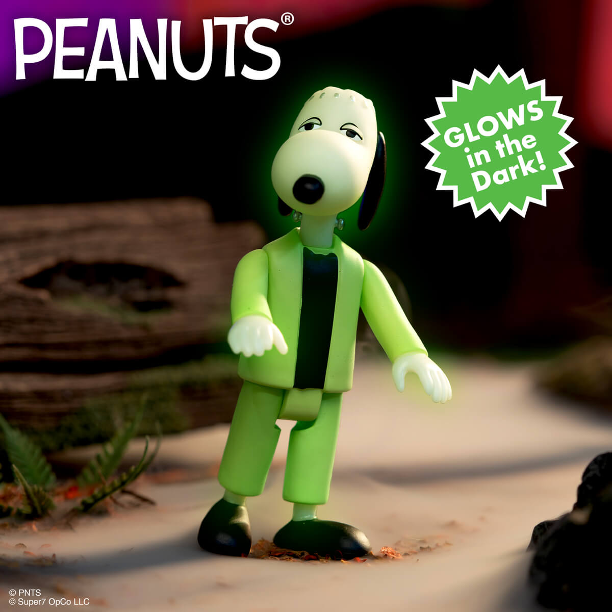 Snoopy as Secret Agent in red trench coat figure