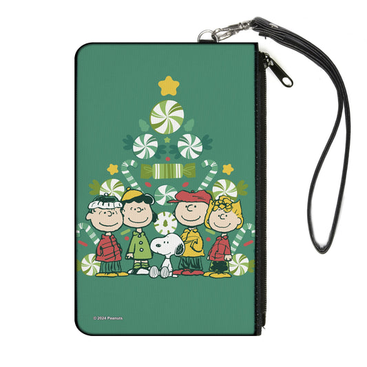 Large Canvas Zipper Wallet - Peanuts Christmas Tree Group-0