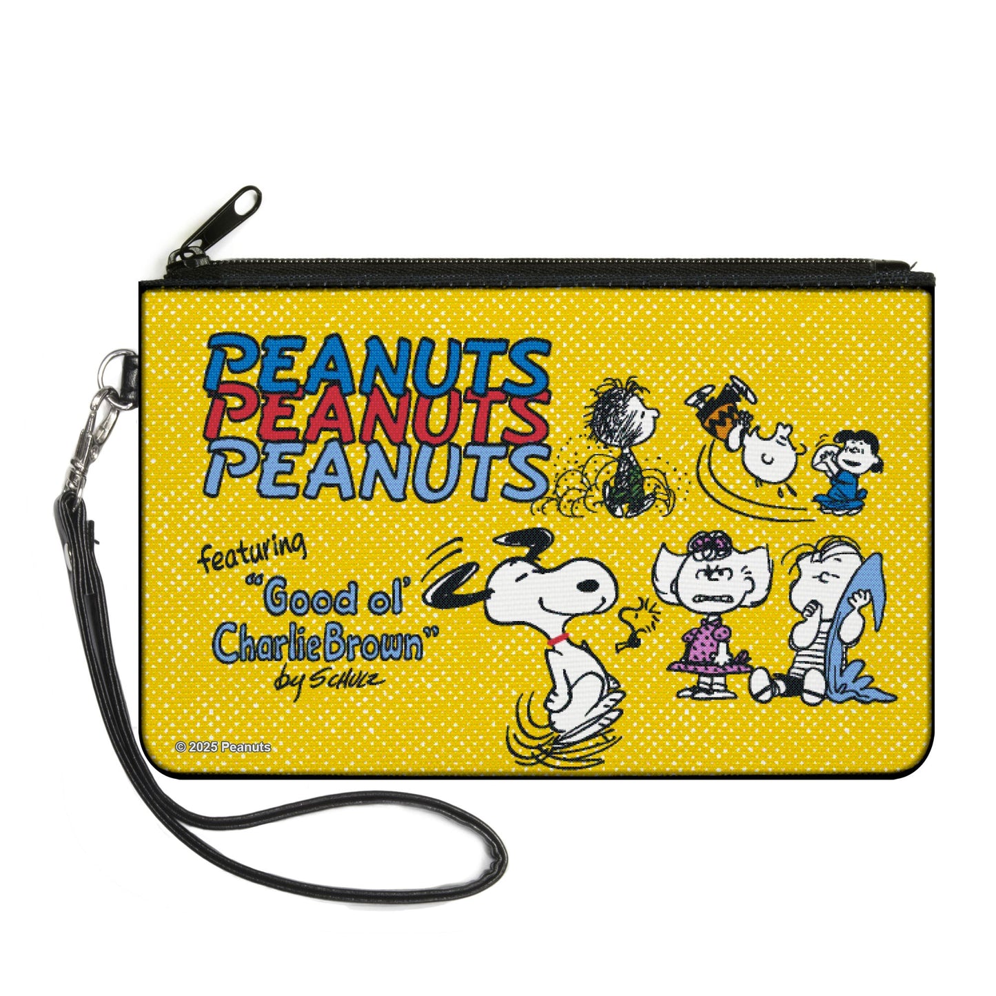Charlie Brown Large Canvas Zipper Wallet