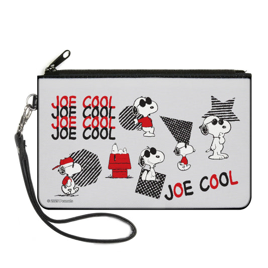 Peanuts Joe Cool Snoopy Large Canvas Zipper Wallet-0