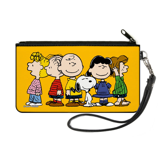 Peanuts Gang Canvas Zipper Wallet - Golden Yellow-0