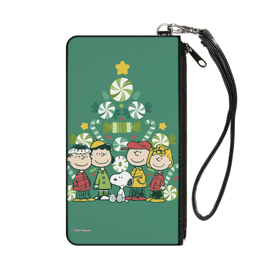 Peanuts Holiday Christmas Tree Canvas Zipper Wallet-0