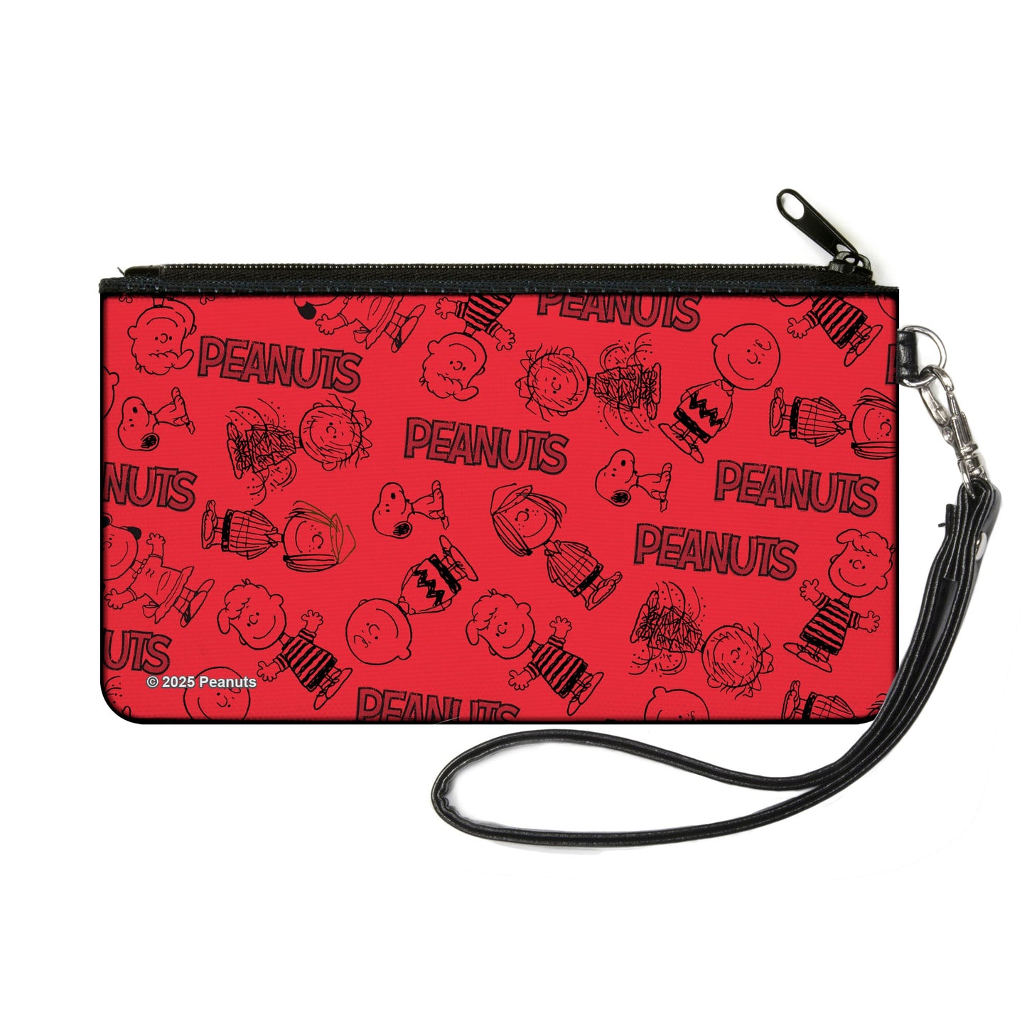 Peanuts Zipper Wallet - Gang Collage Red/Black | The Peanuts Store