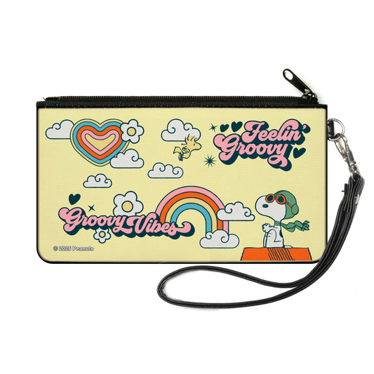 Snoopy Flying Ace Canvas Wallet - Small & Groovy | The Peanuts Store-0