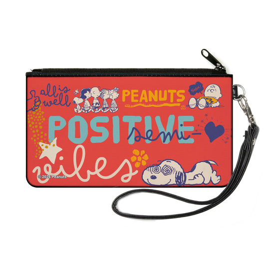 Peanuts Gang Small Zipper Wallet - Semi-Positive Vibes-0
