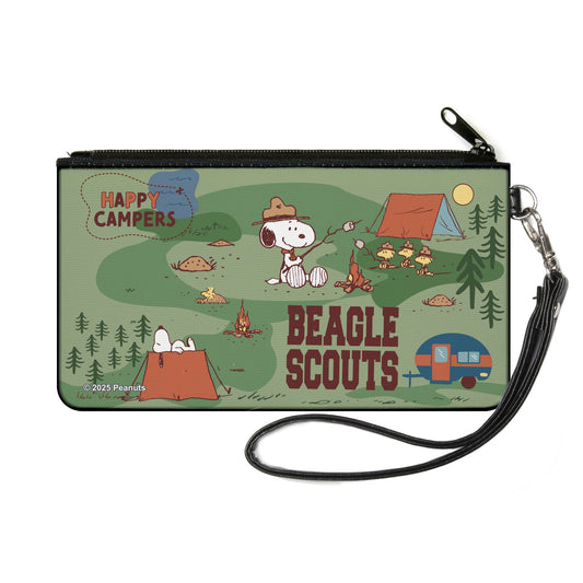 Canvas Zipper Wallet - Peanuts Happy Camper Beagle Scouts-0