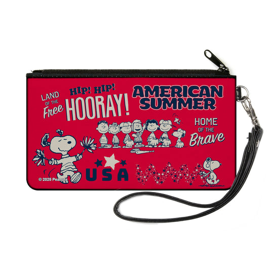 Peanuts American Summer Small Zipper Wallet-0