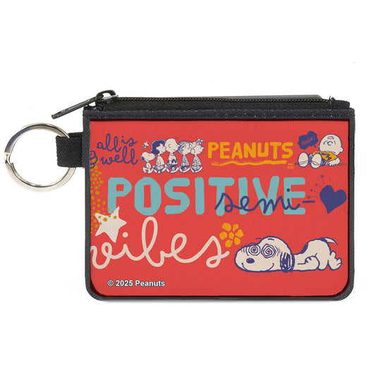 Mini Canvas Zipper Wallet - Peanuts Gang Design | The Peanuts Store-0