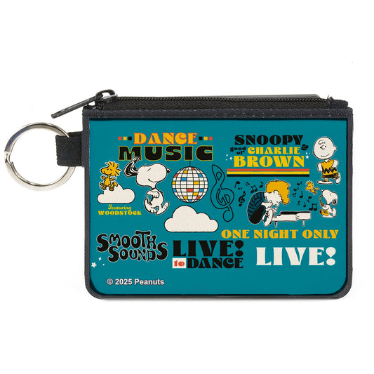 Peanuts Gang Mini Canvas Zipper Wallet - The Peanuts Store-0