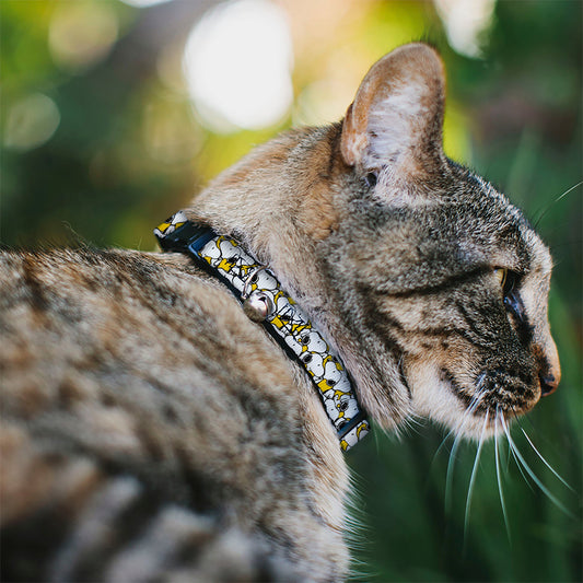 Peanuts Snoopy Stacked Yellow Cat Collar with Bell | The Peanuts Store-1
