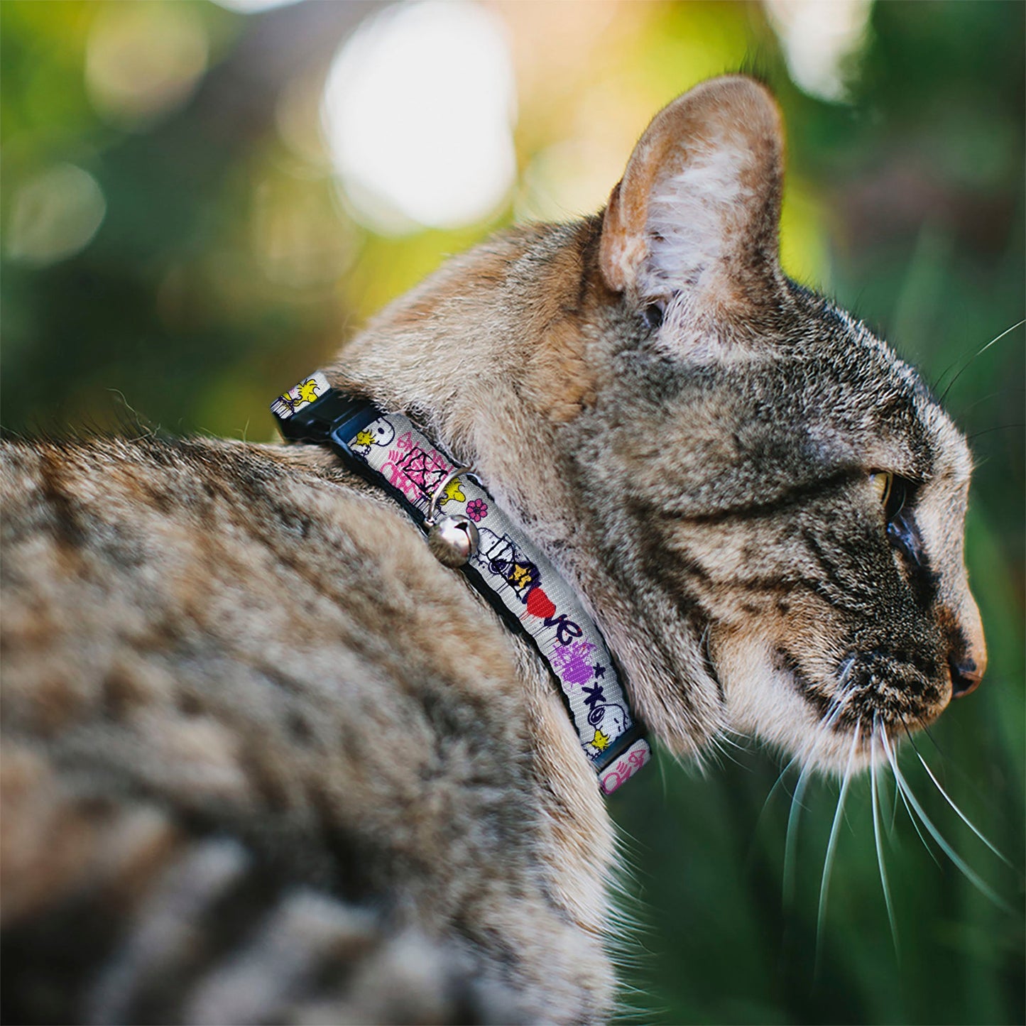 Peanuts Snoopy & Woodstock Breakaway Cat Collar with Bell