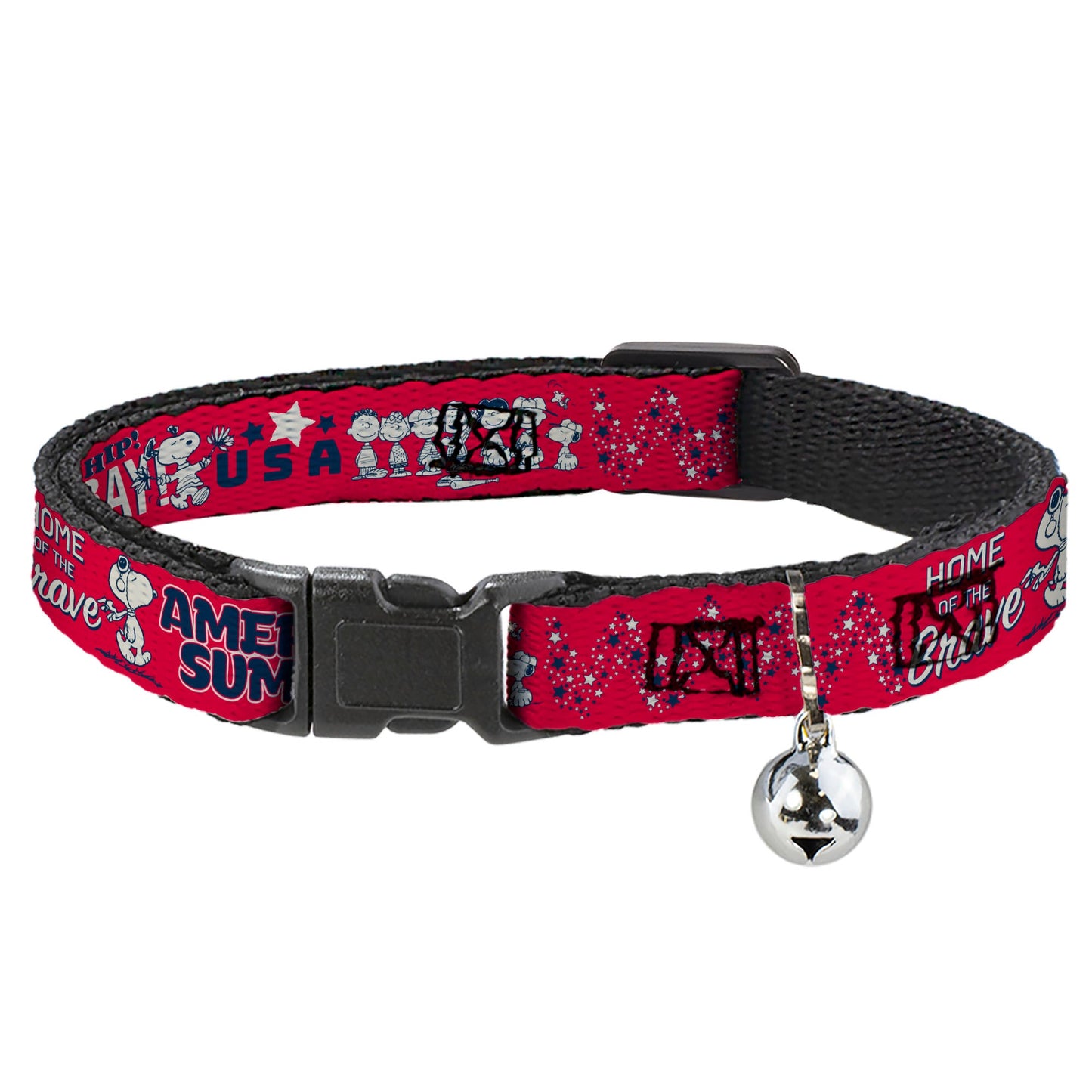 Peanuts American Summer Breakaway Cat Collar