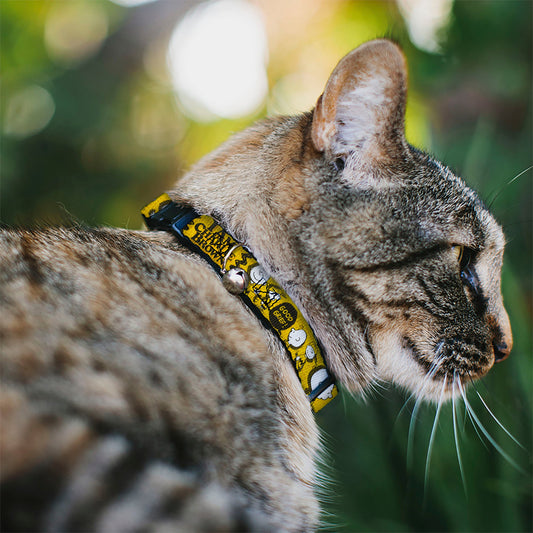 Peanuts Breakaway Cat Collar with Bell - Charlie Brown Poses-1