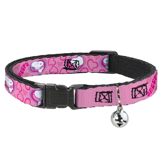 Peanuts Snoopy Valentine Breakaway Cat Collar with Bell-0