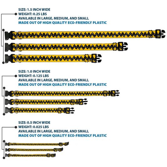 Plastic Clip Dog Collar: Charlie Brown Zig Zag | The Peanuts Store-2